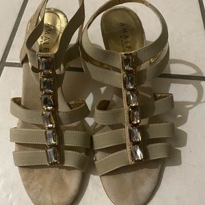 Amalfi jeweled heels
